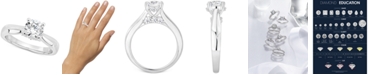 GIA Certified Diamonds GIA Certified Diamond Solitaire Engagement Ring (1-1/2 ct. t.w.) in 14k White Gold
